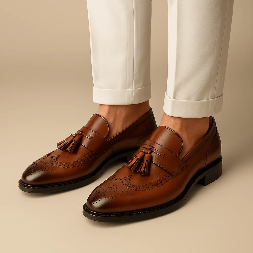 Domoir | Classic Leather Tassel Loafers