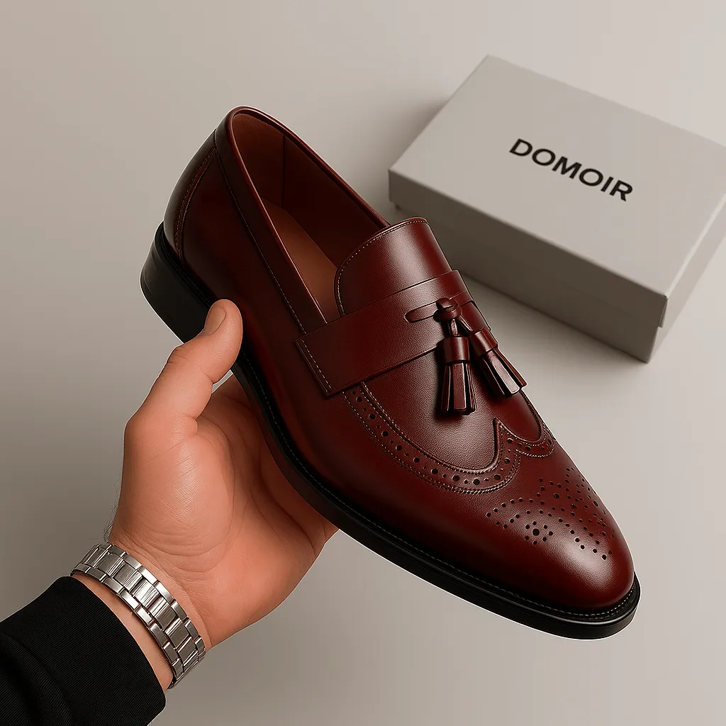 Domoir | Classic Leather Tassel Loafers