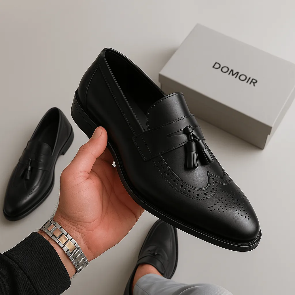 Domoir | Classic Leather Tassel Loafers