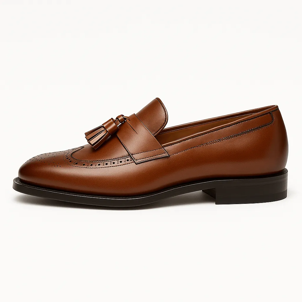 Domoir | Classic Leather Tassel Loafers