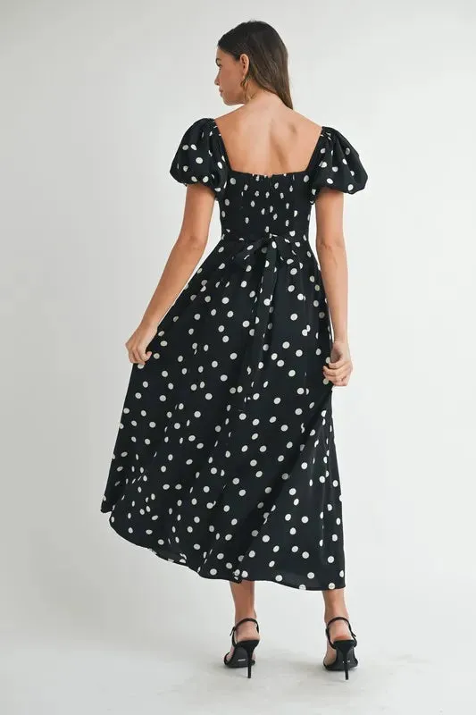 DOTTED DARLING MINI DRESS