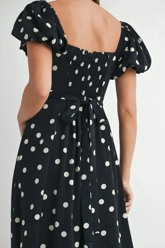 DOTTED DARLING MINI DRESS