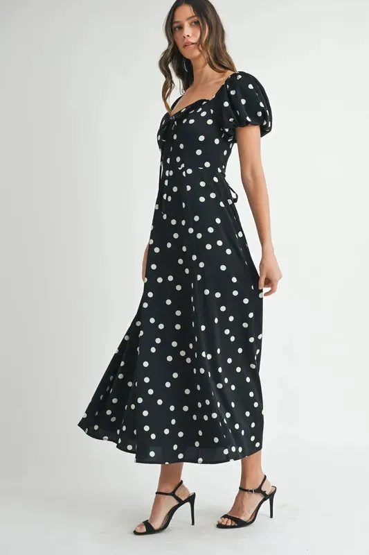 DOTTED DARLING MINI DRESS