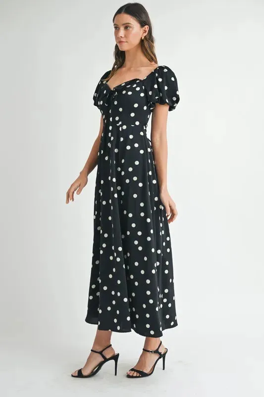 DOTTED DARLING MINI DRESS
