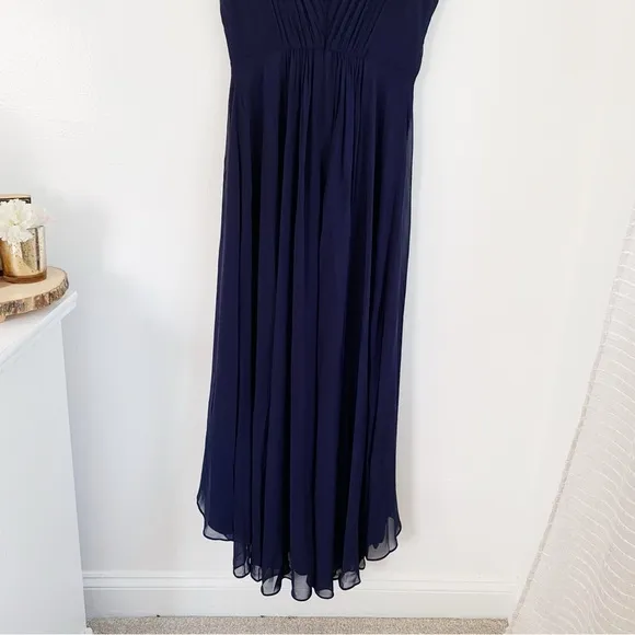 Eliza J Embellished High/Low Chiffon Dress Size 6 Nwot
