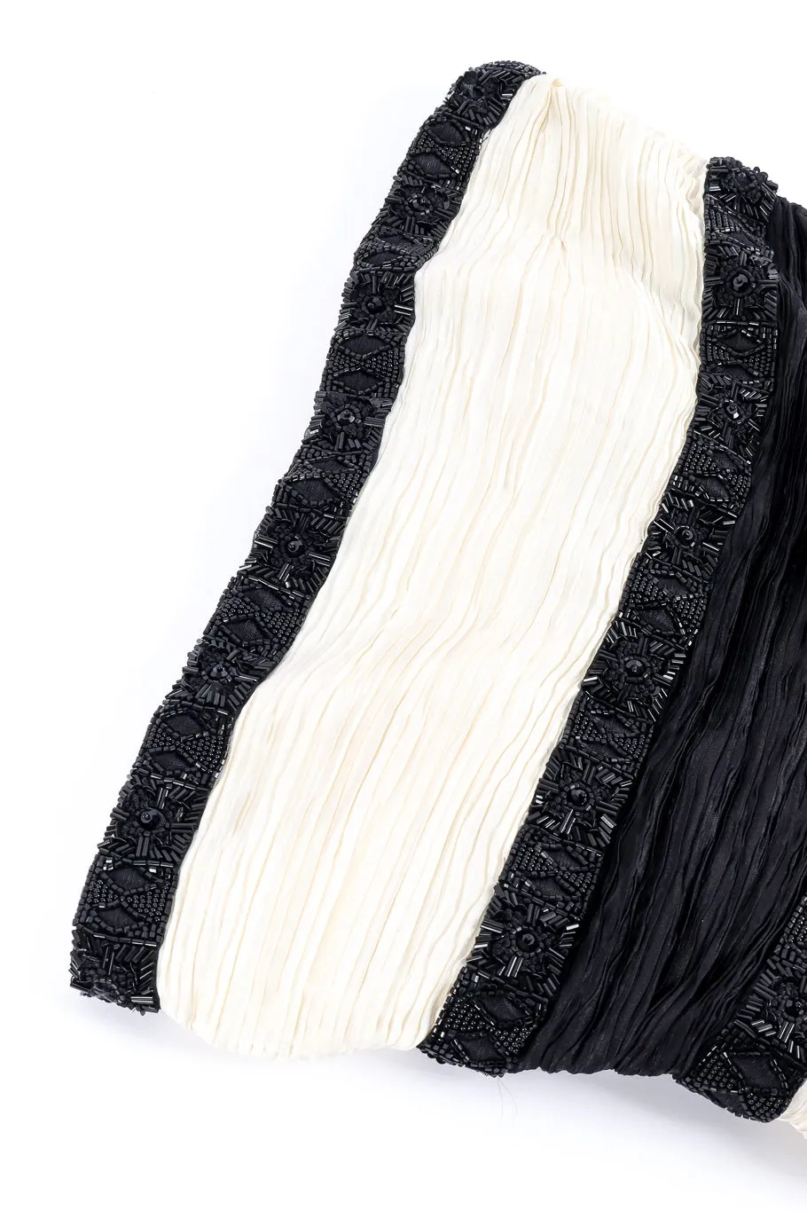 Embellished Plisse Strapless Dress