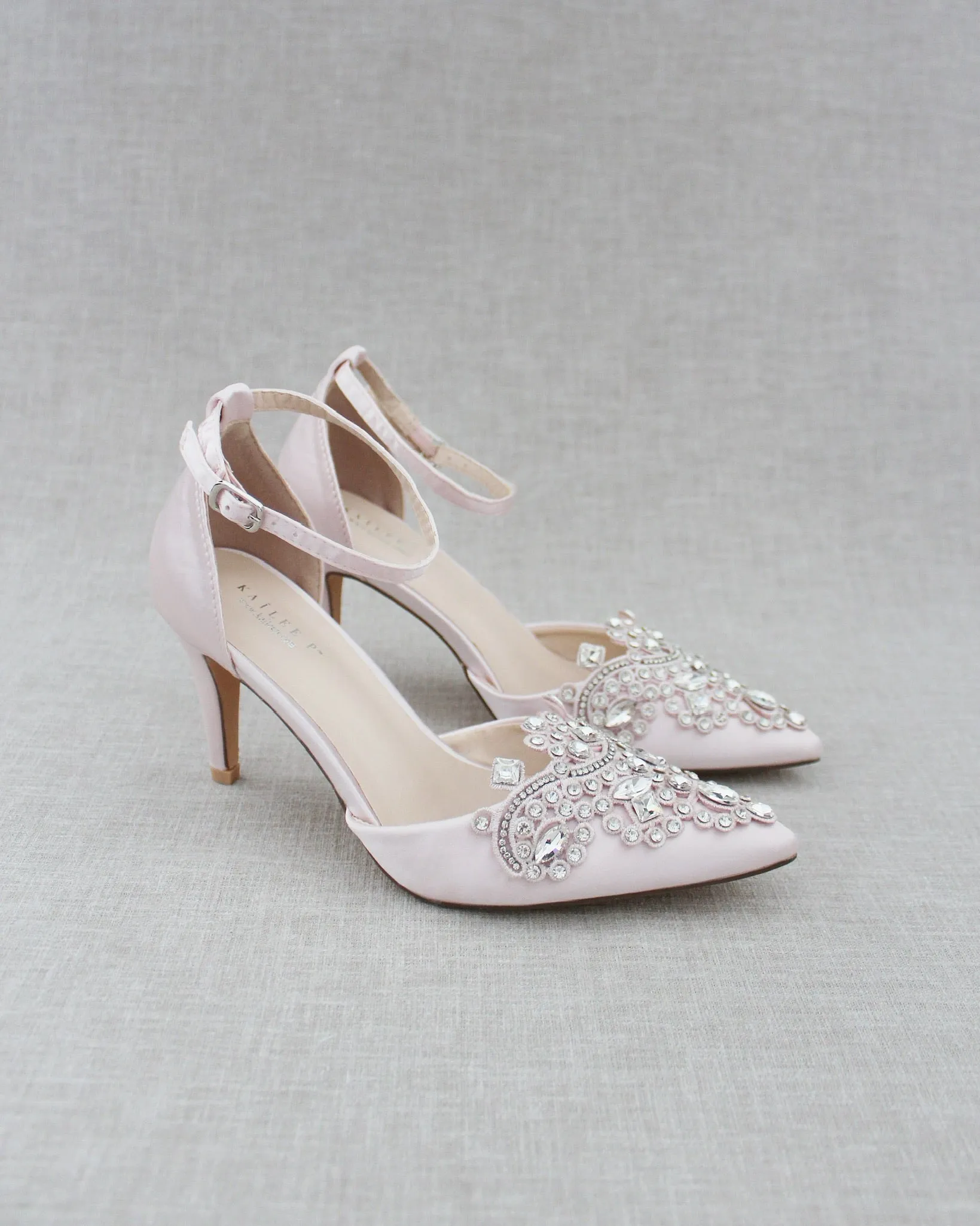 Embellished Rhinestones Evening Heel
