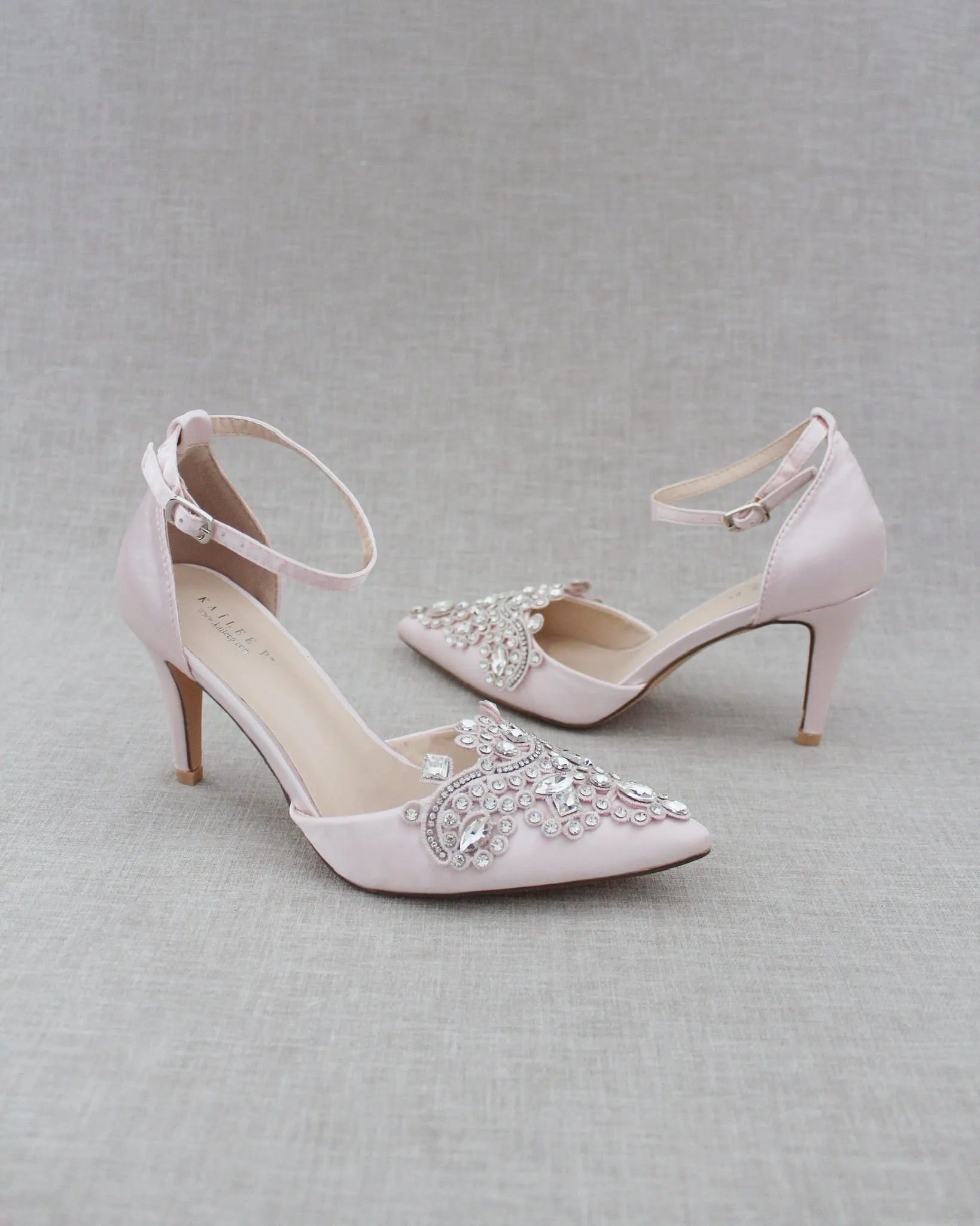 Embellished Rhinestones Evening Heel