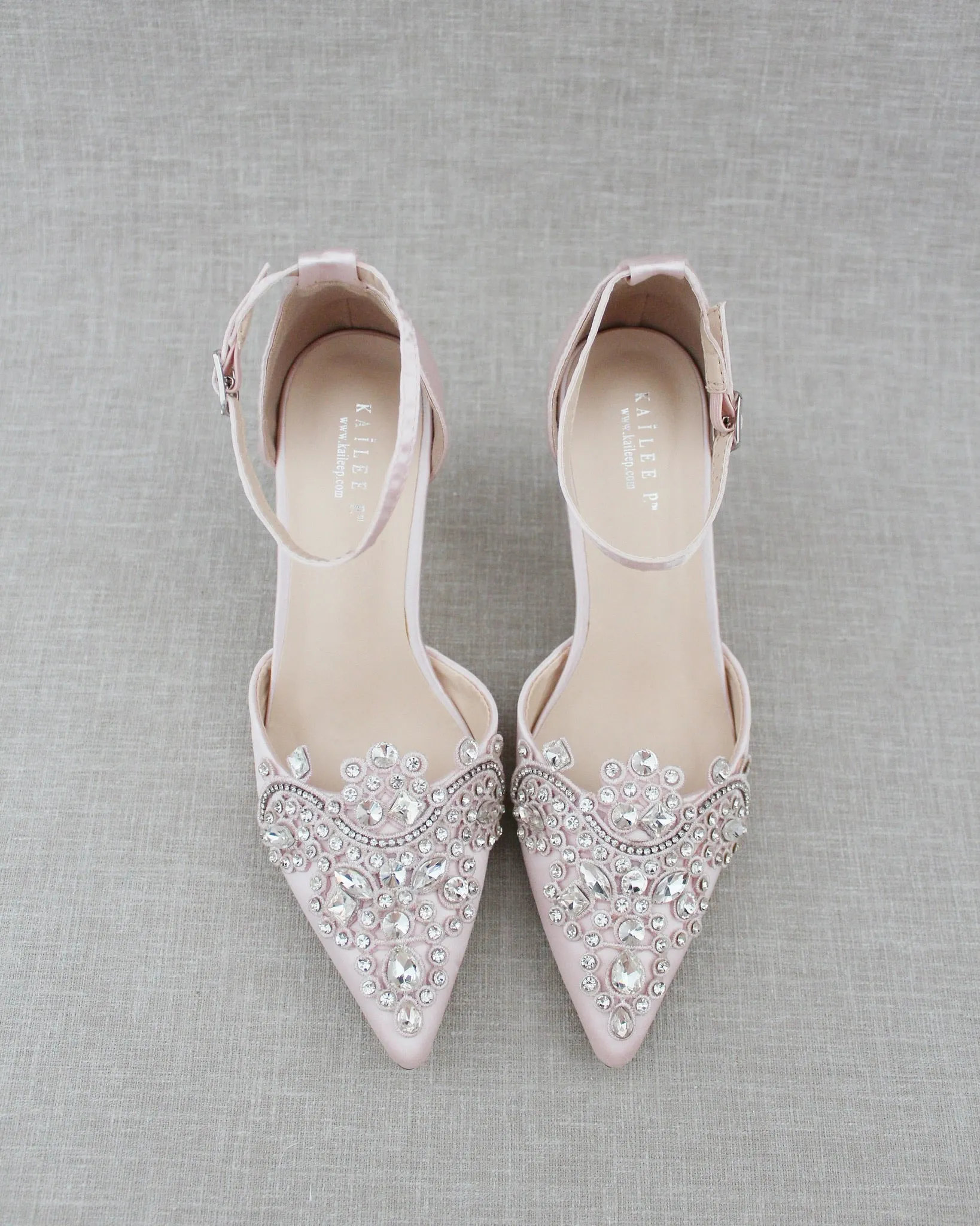Embellished Rhinestones Evening Heel