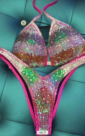 Enchanted Ombre Fusion Figure Competition Suit