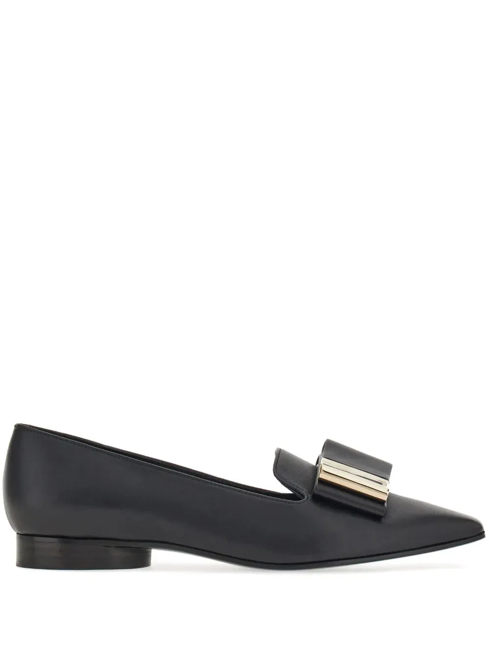 Ferragamo bow-detail lambskin loafers