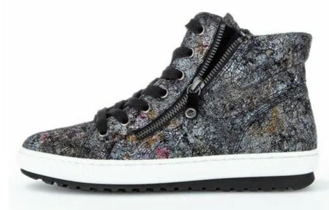 *FINAL SALE*73754.37 - Black Metallic Suede