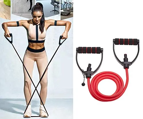 Fitness India Tummy Trimmer & Toning Tube (Combo of 2) Waist Trimmer Body Toner Abs Exerciser Fat Buster Home Gym Home Exercise Equipment Abdominal Leg Hand Biceps Exerciser - Multicolor