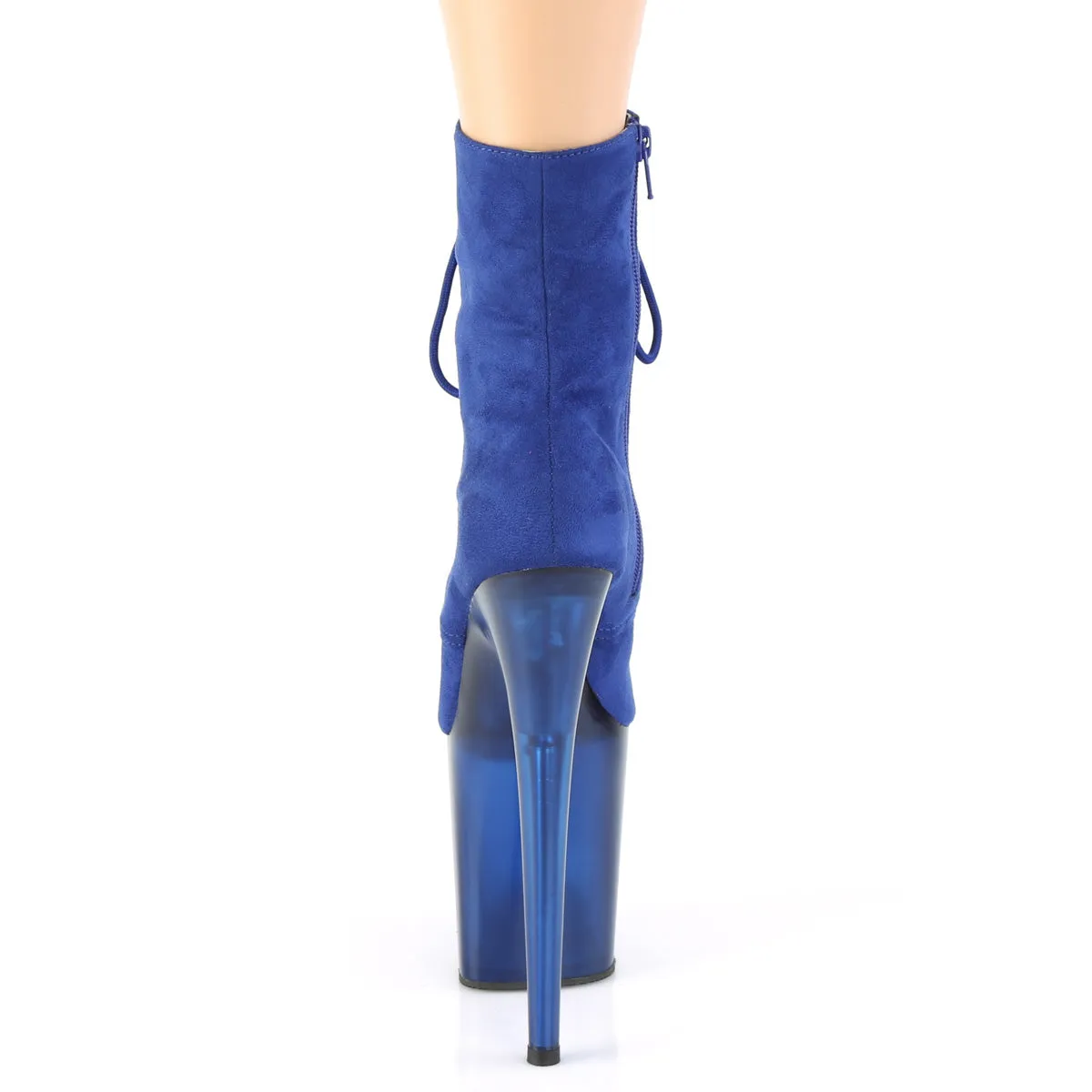 FLAMINGO-1020FST  Royal Blue Faux Suede/Frosted Blue