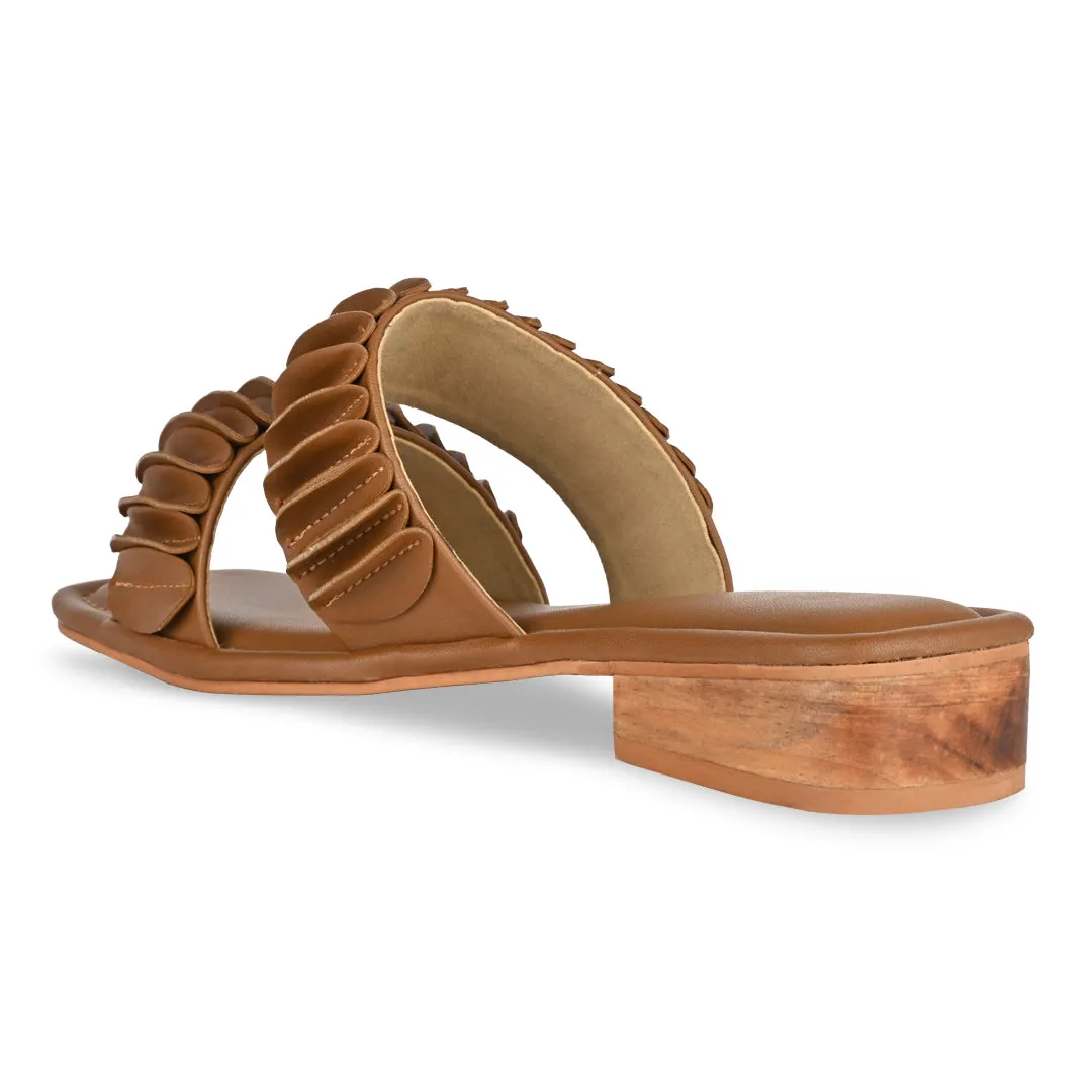 Flapped Tan Flats