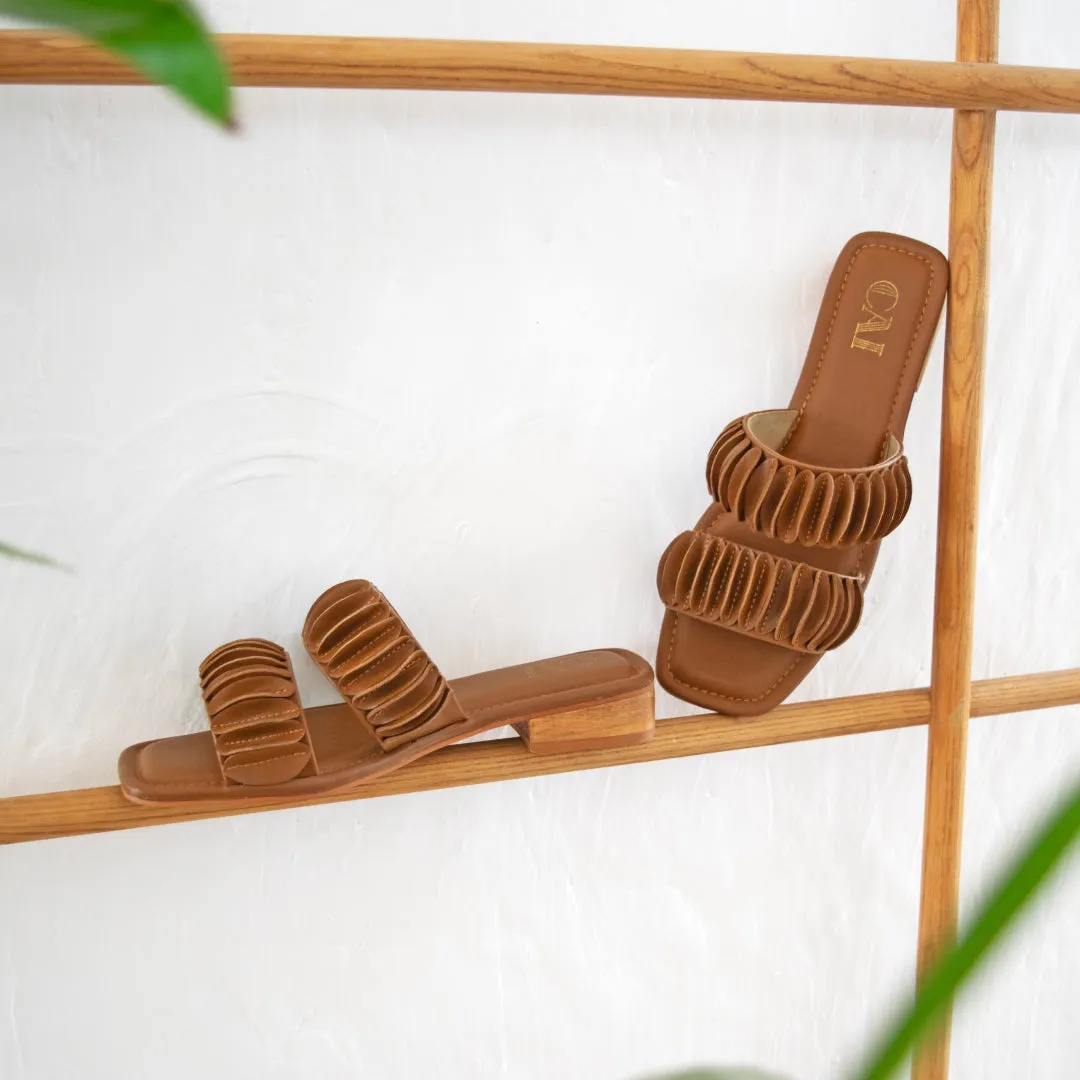 Flapped Tan Flats