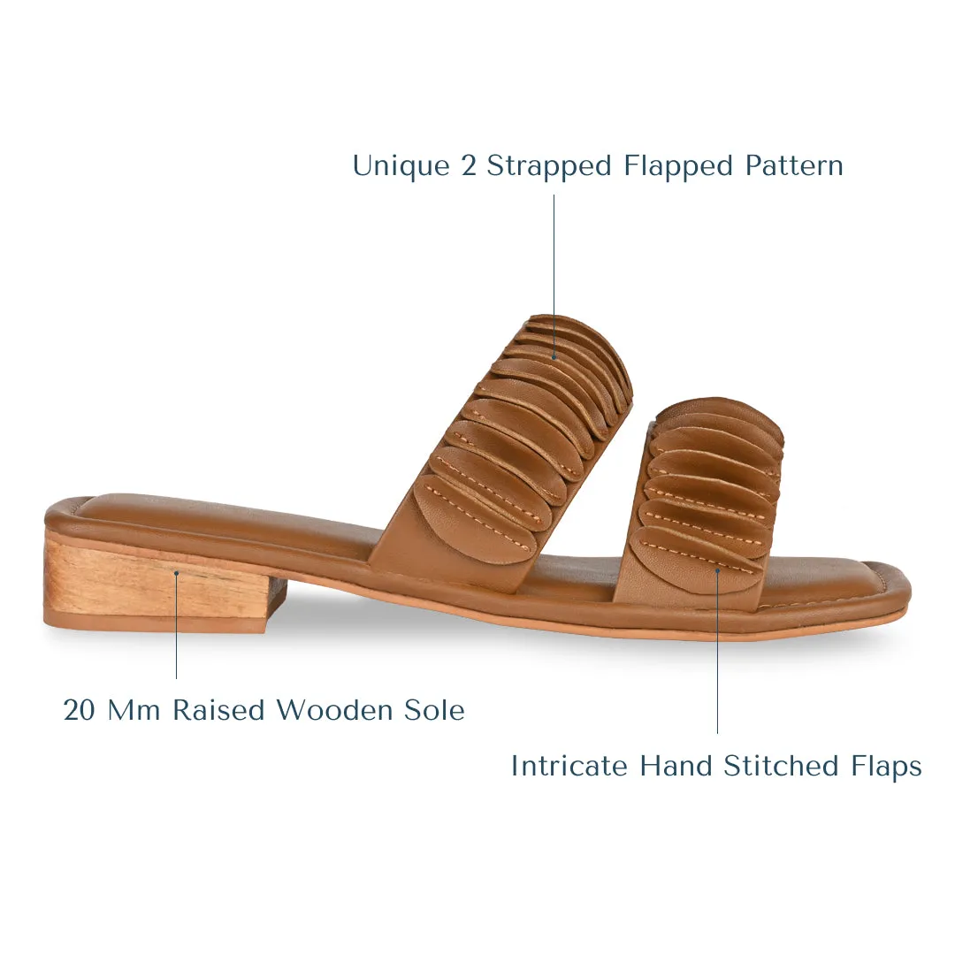 Flapped Tan Flats