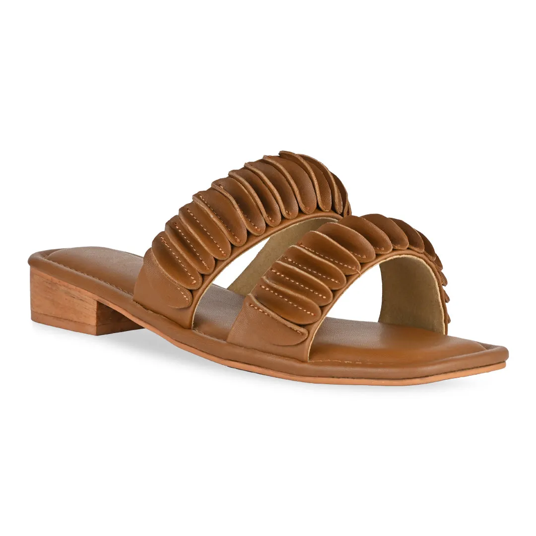 Flapped Tan Flats