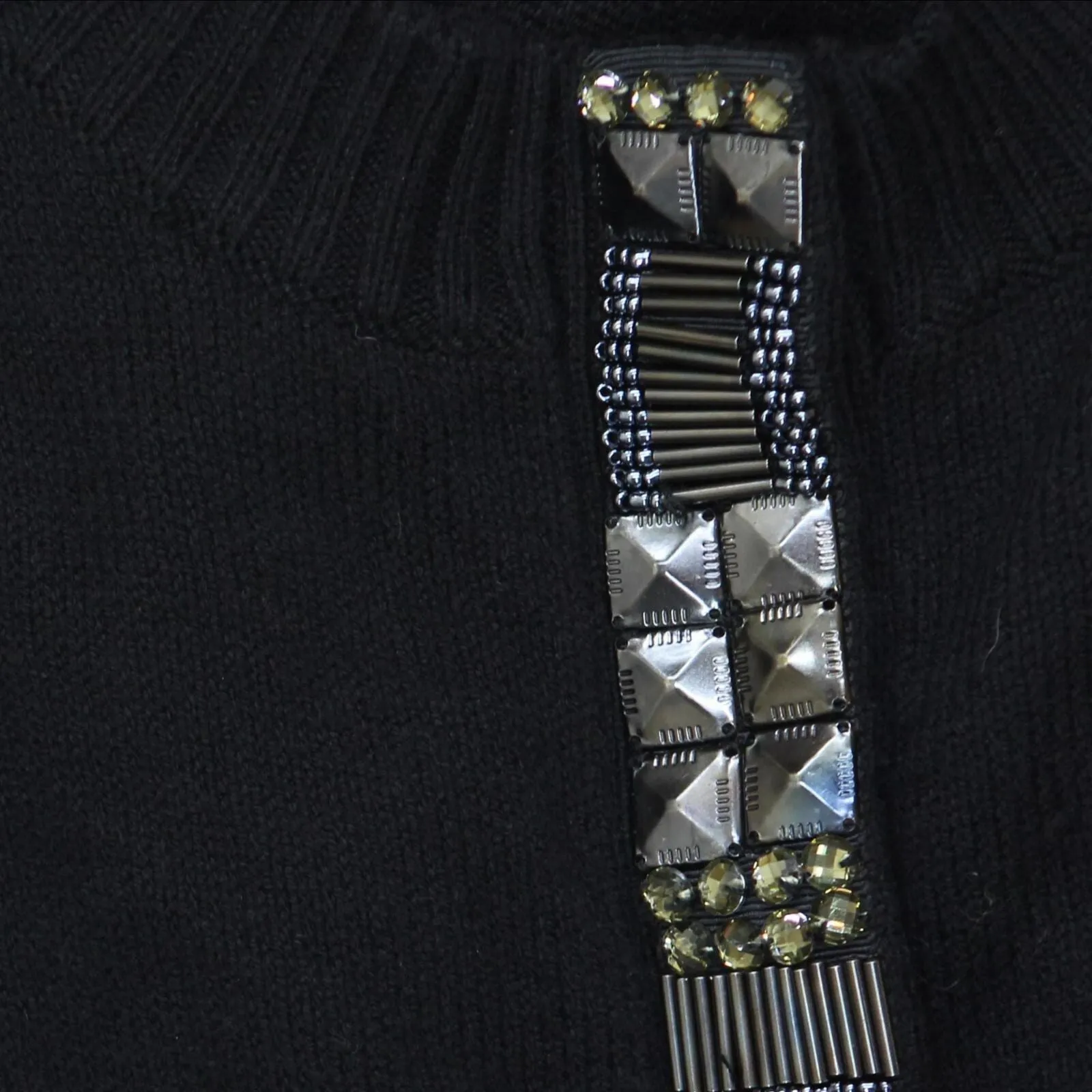 Gap Womens Half Sleeve Rhinestone Snap Cardigan 16699eaffd5eeb Black M
