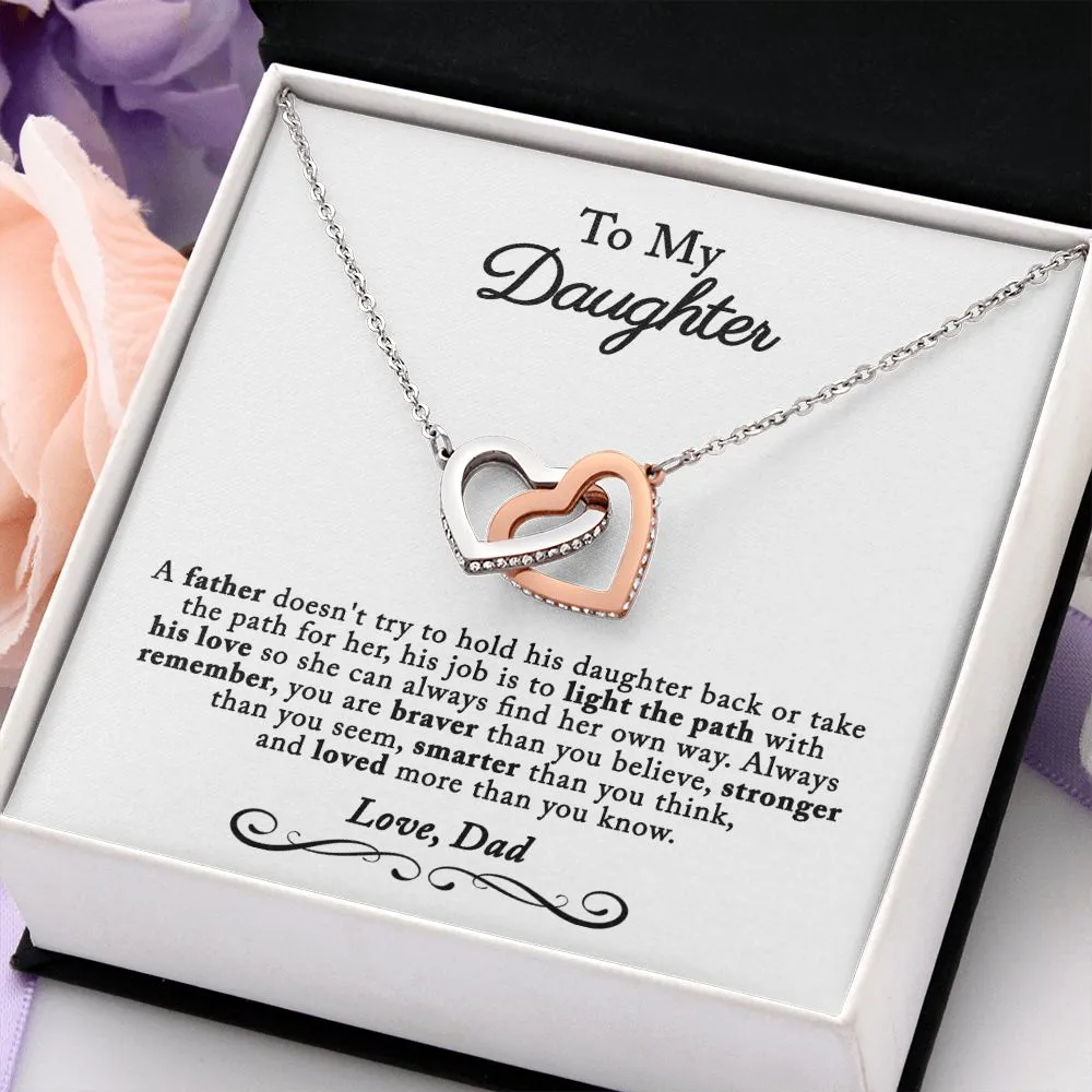 Gift For Daughter from Dad, Daughter Father Necklace, Daughter Gift from Dad