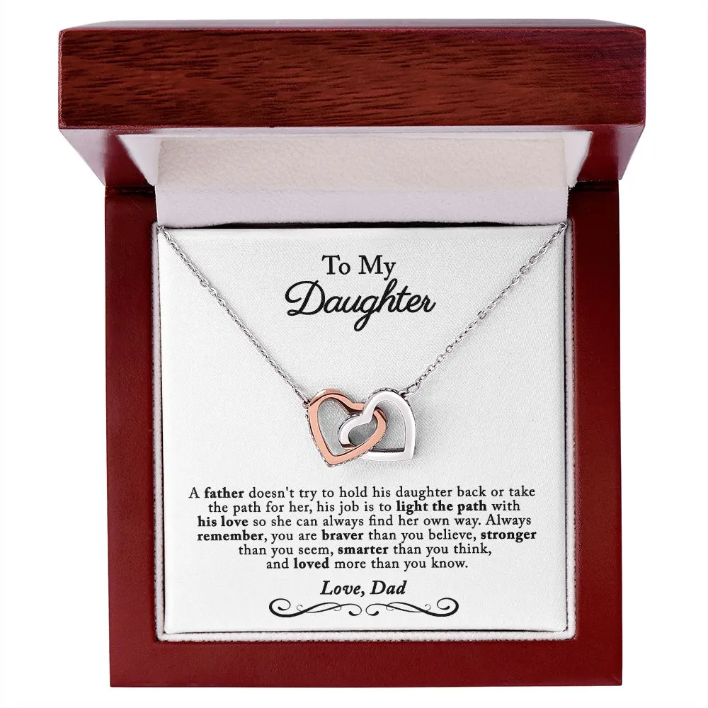 Gift For Daughter from Dad, Daughter Father Necklace, Daughter Gift from Dad