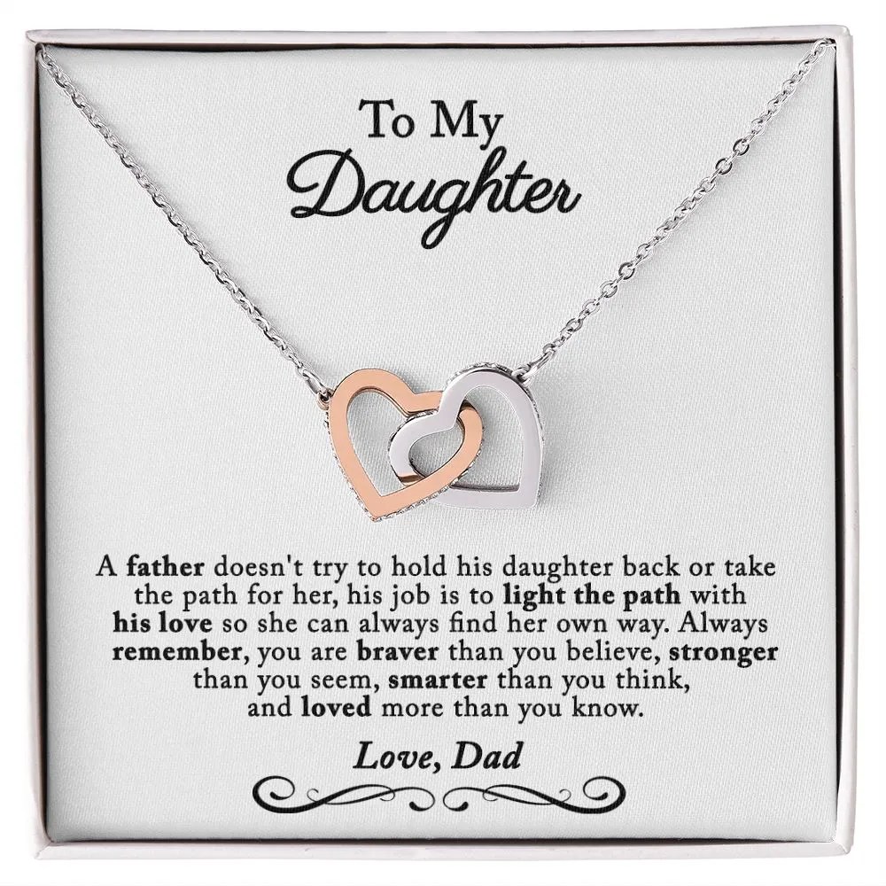 Gift For Daughter from Dad, Daughter Father Necklace, Daughter Gift from Dad