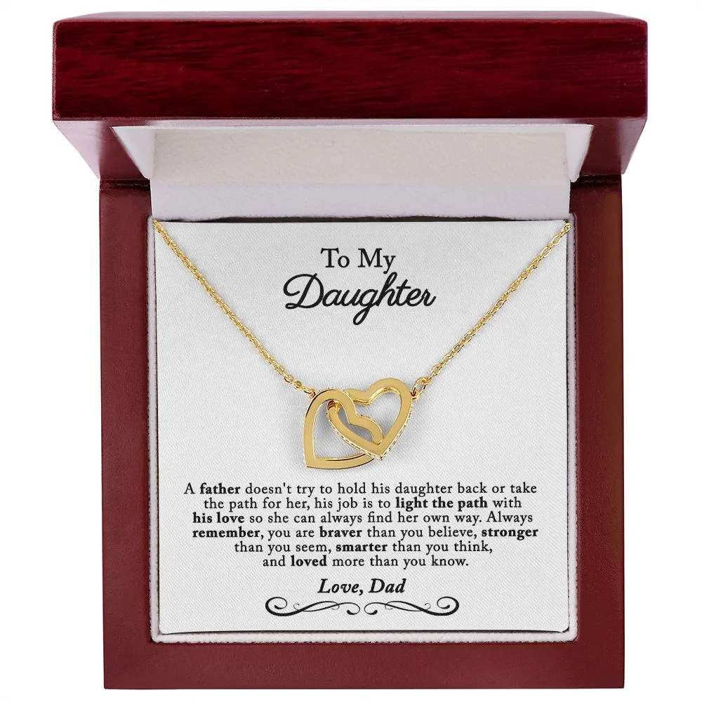 Gift For Daughter from Dad, Daughter Father Necklace, Daughter Gift from Dad