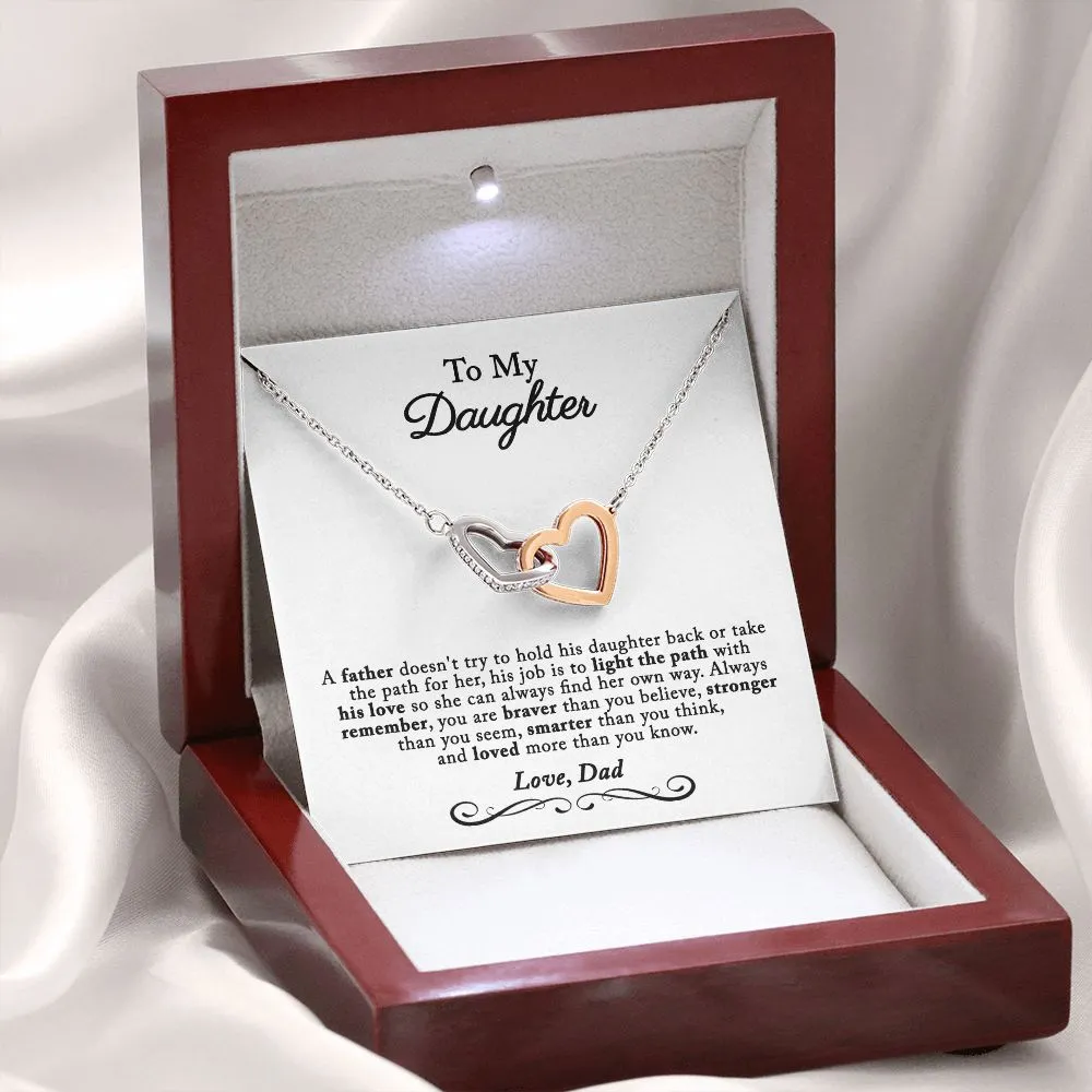 Gift For Daughter from Dad, Daughter Father Necklace, Daughter Gift from Dad