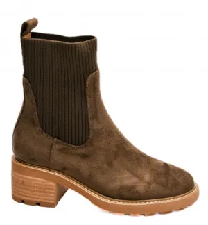 Goodness Gracious | Khaki Faux Suede