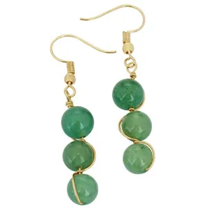 Green Aventurine Stone Earrimgs