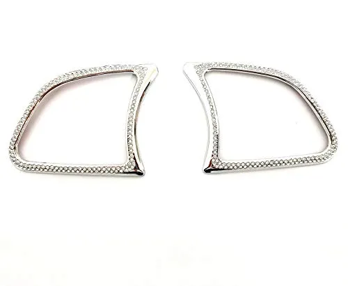 HAILWH Bling Rhinestone Accessories Steering Wheel Buttons Decal Cover Decorative Frame Apply to Mercedes Benz 2020 2021 New A B C Class CLS GLC GLB GLA CLA
