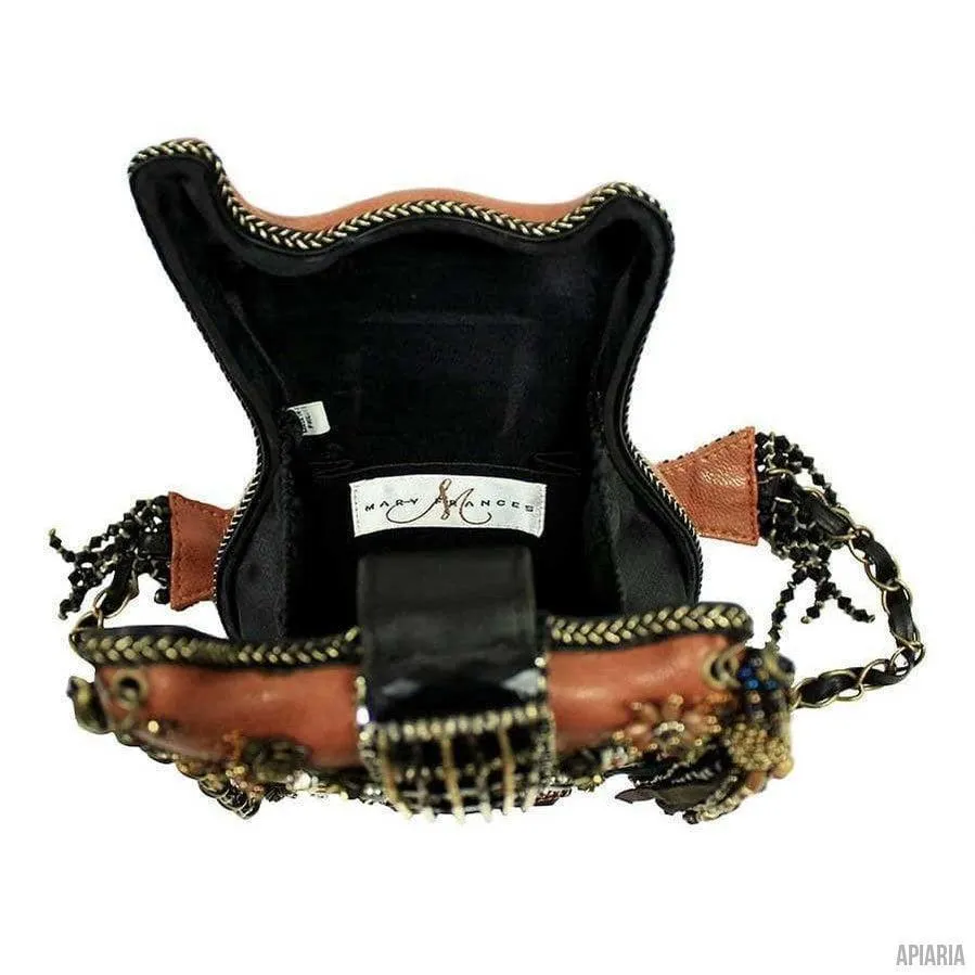 Hall of Fame Handbag by Mary Frances, Hand beaded and embroidered