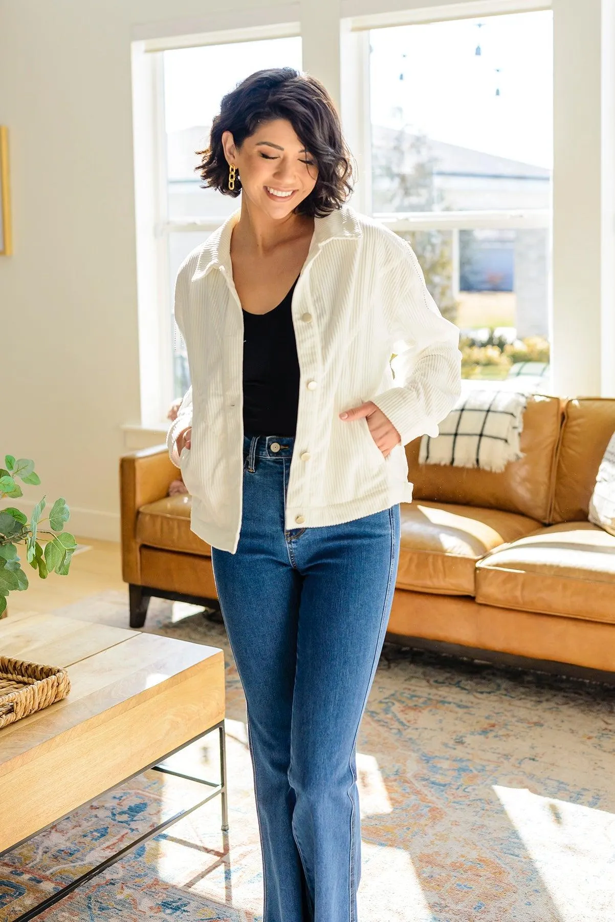 Hazel Blues® | Loretta Rhinestone Fringe Jacket
