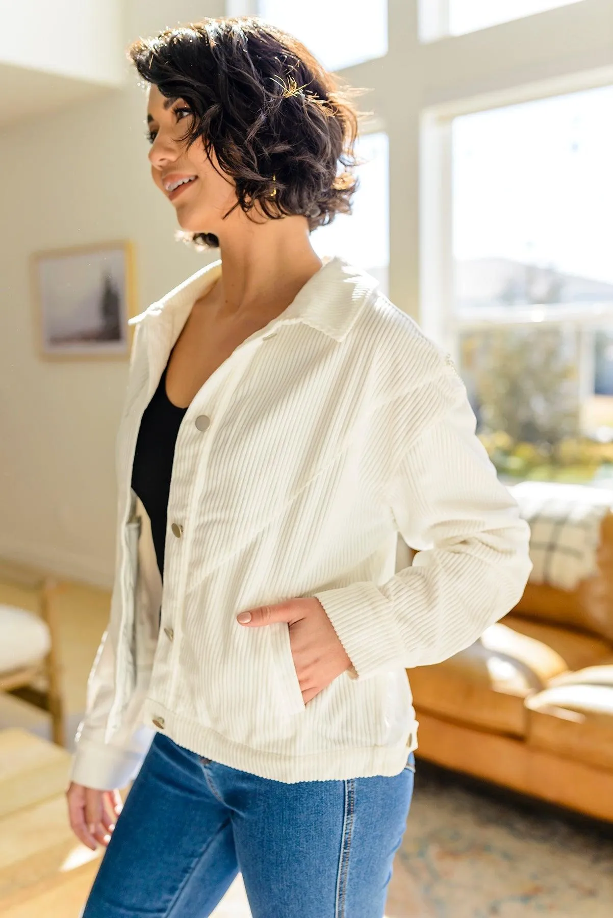 Hazel Blues® | Loretta Rhinestone Fringe Jacket