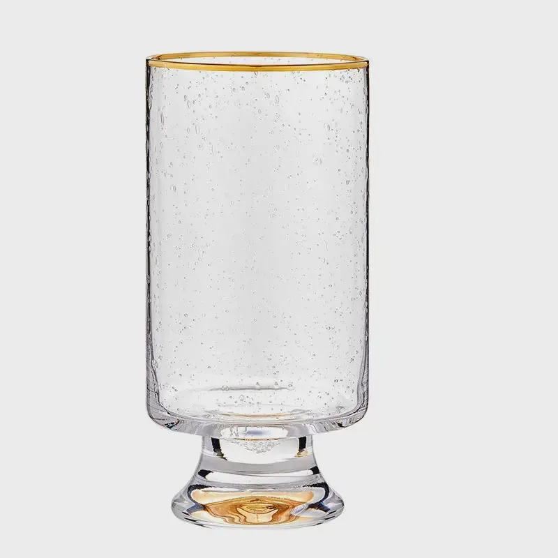 High Ball Gold Rimmed Glass