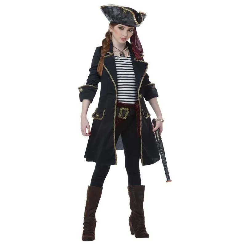 High Seas Captain Girl's Costume