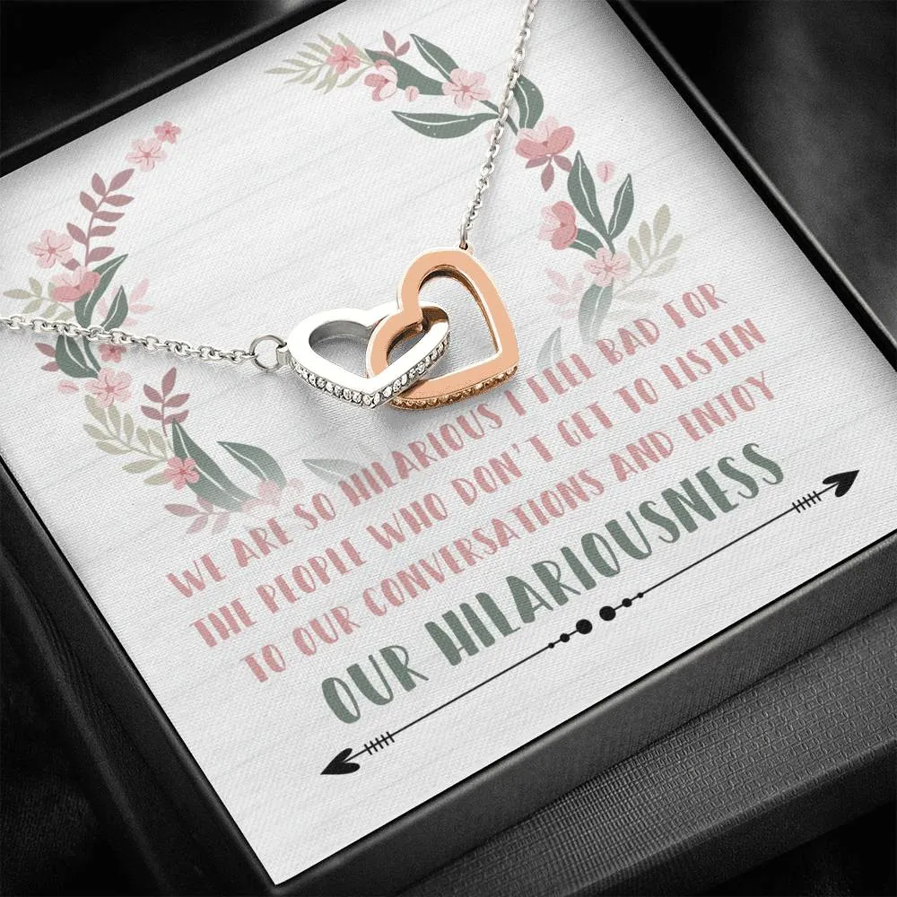 Hilarious Friends Silver and Gold Necklace