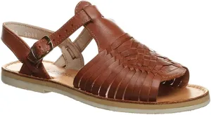 Huaraches by Bearpaw Gloria Womens Leather Slingback Sandals Saddle Brown 10M