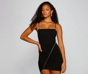 In The Spotlight Charming Rhinestone Mini Dress