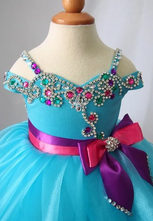 Infant/toddler/baby/children/kids Girl's Baby Doll Jennifer Wu Pageant Dress