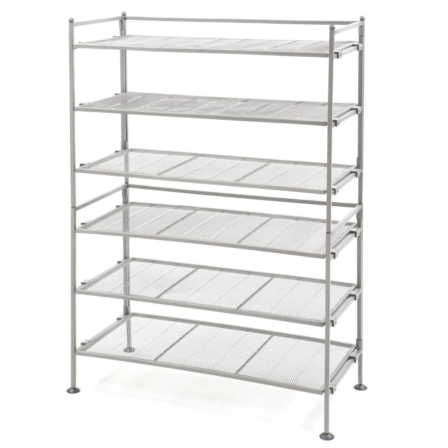 Iron 3-Tier Folding Shoe Rack