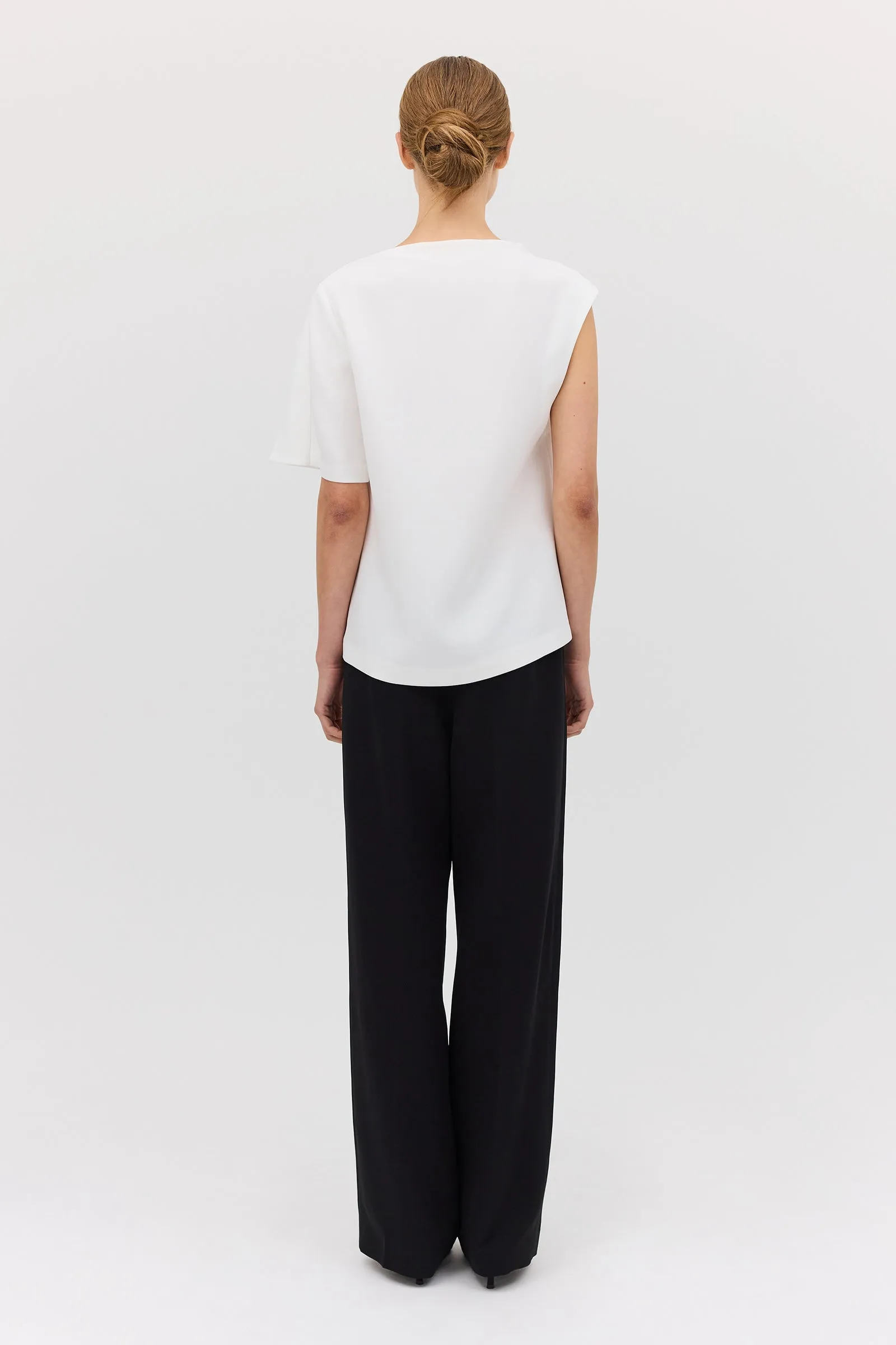 IVORY CREPE ANNEX TOP