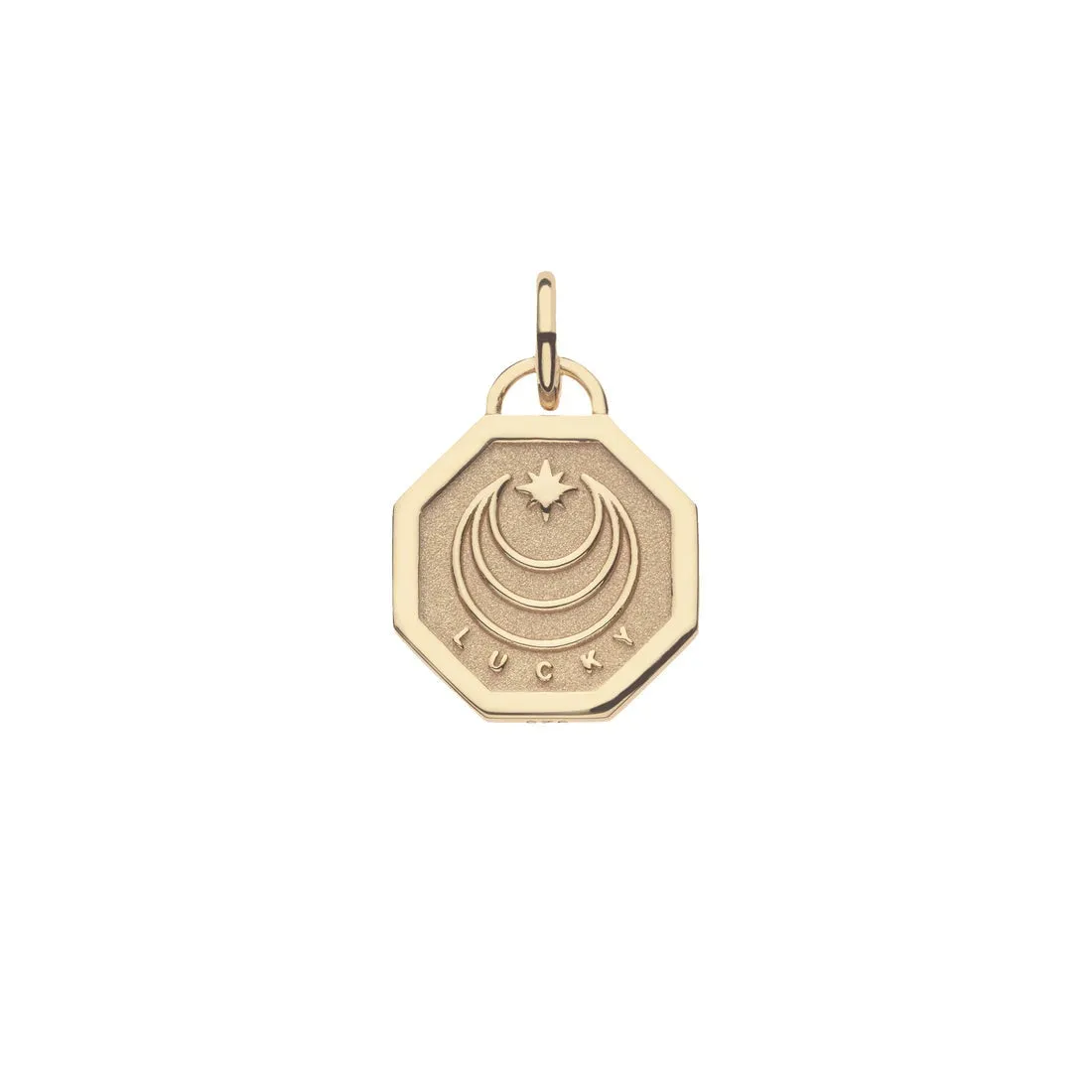 Jane Win LUCKY Petite Embellished Coin Pendant Necklace