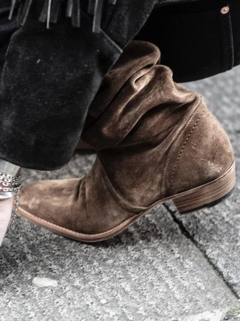 KEITH ROLL DOWN BOOT IN ROCK SUEDE - Woman