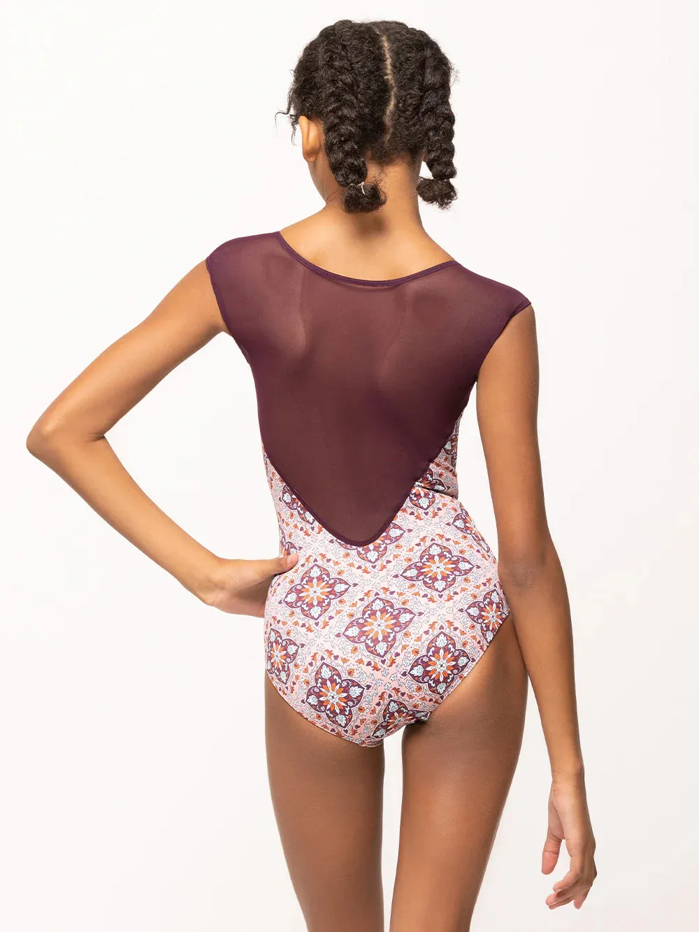 Kelsey Pink Medallion Leotard