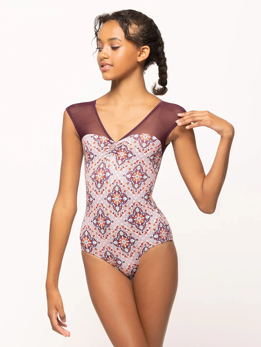 Kelsey Pink Medallion Leotard