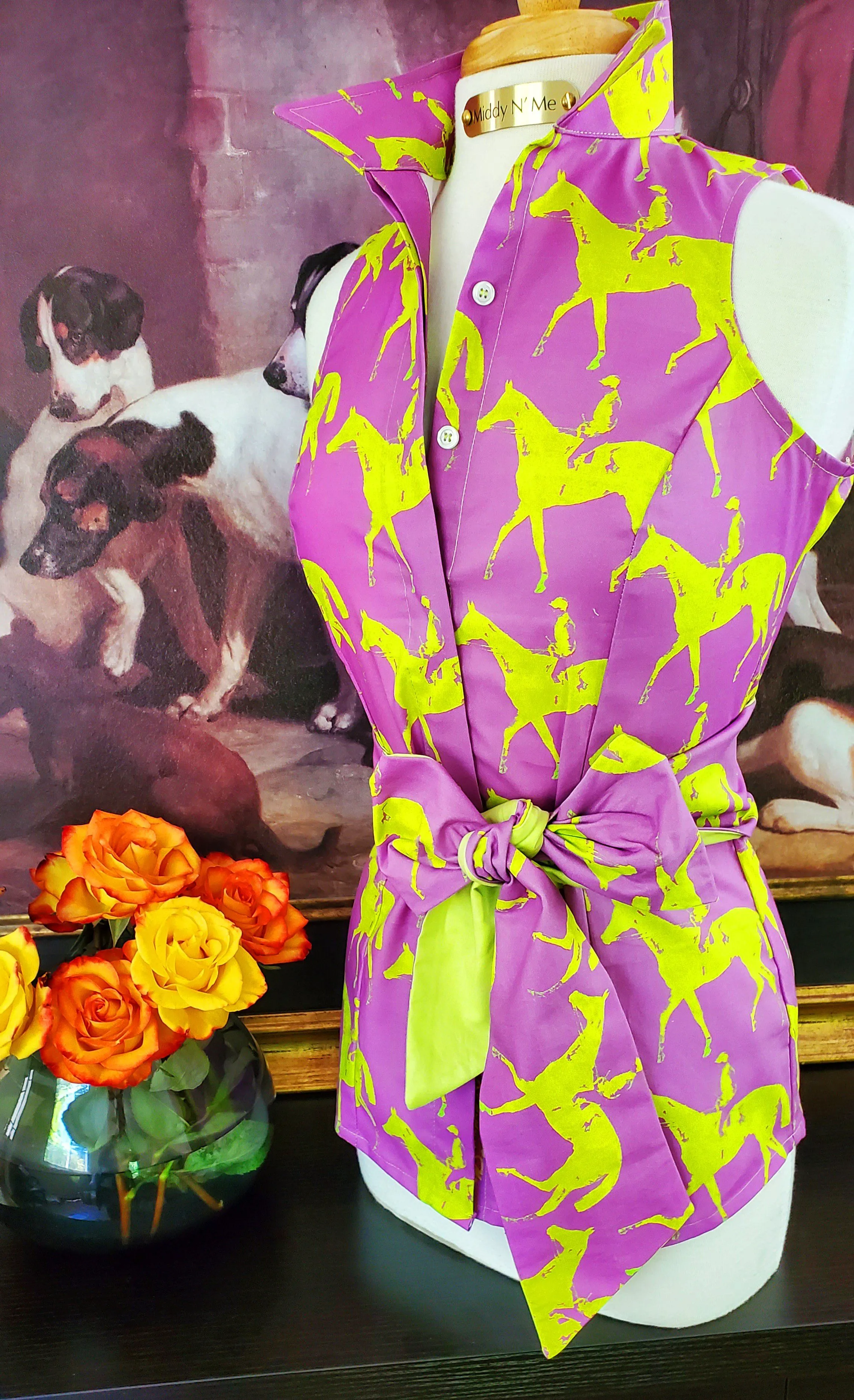 KELSO SHIRT WITH SASH IN ORCHID