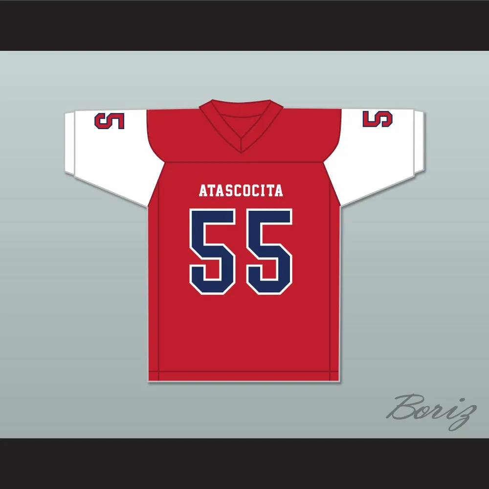 Kenyon Green 55 Atascocita High School Eagles Red Football Jersey 2