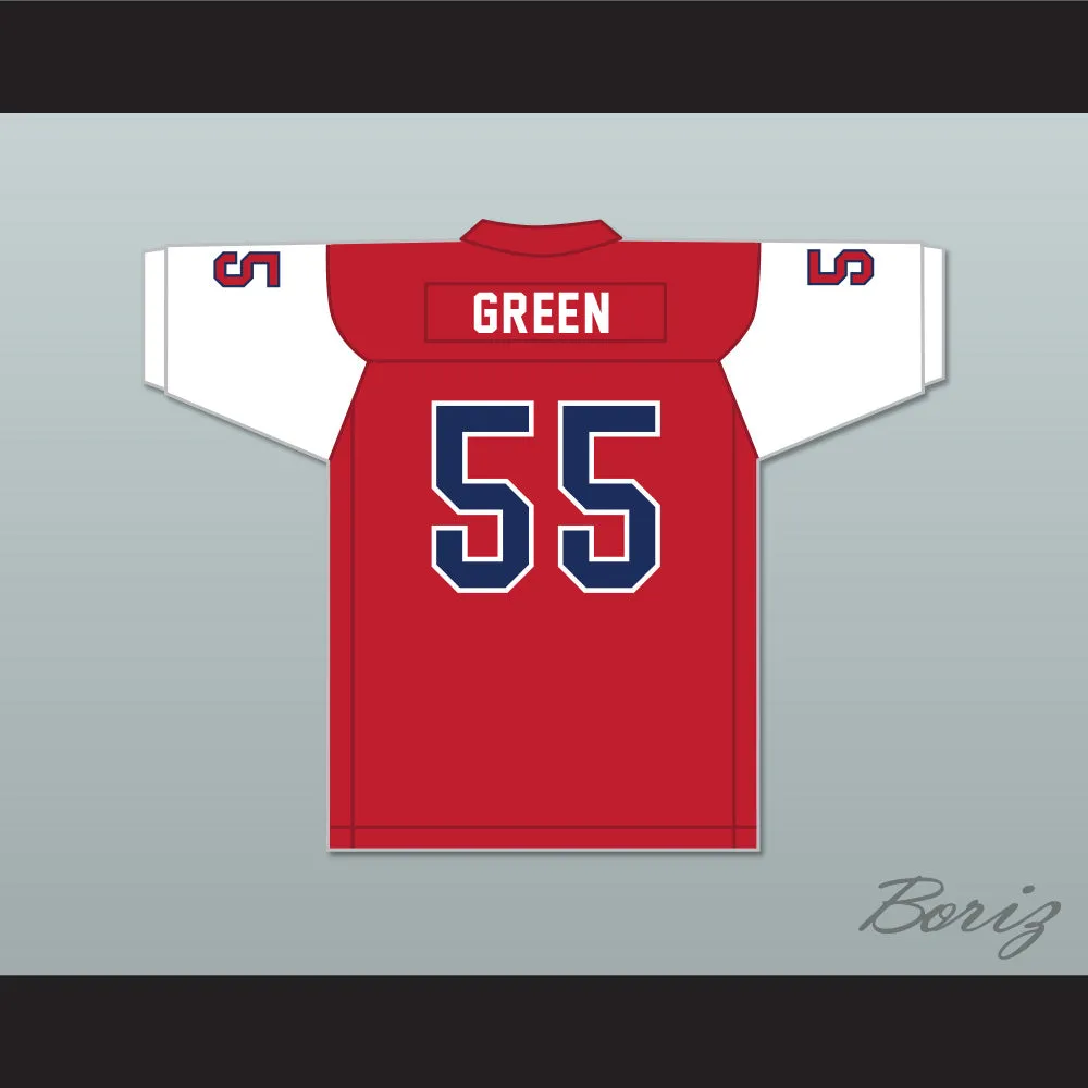Kenyon Green 55 Atascocita High School Eagles Red Football Jersey 2