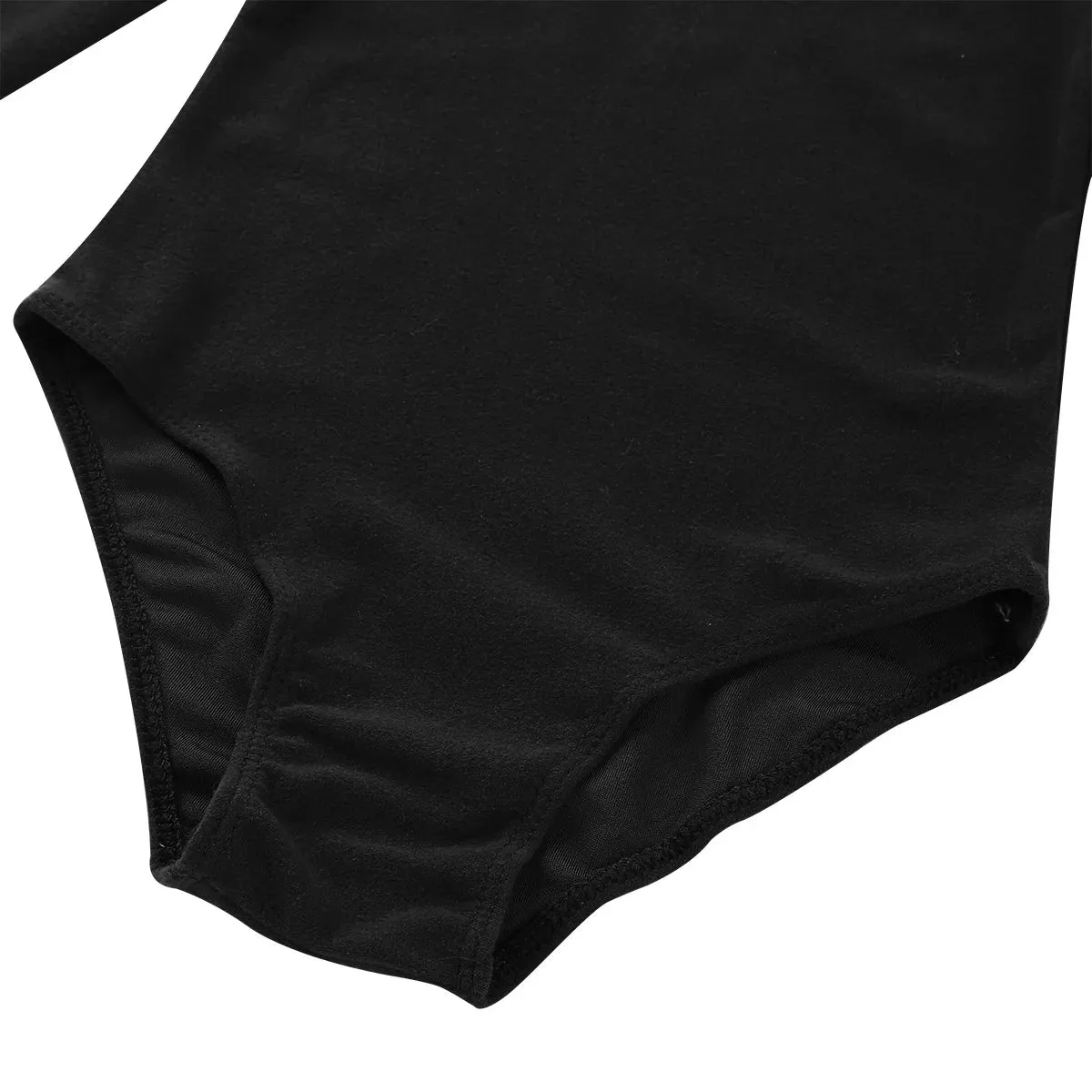 Kids Girls Ballet Leotard: Long Sleeve Solid Color Gymnastics Dance Bodysuit